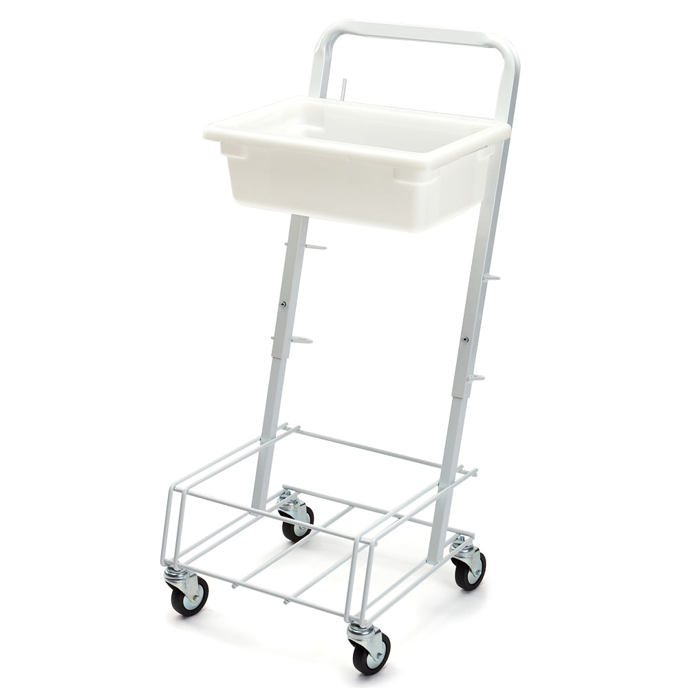 4-caster powder coated cart with tray