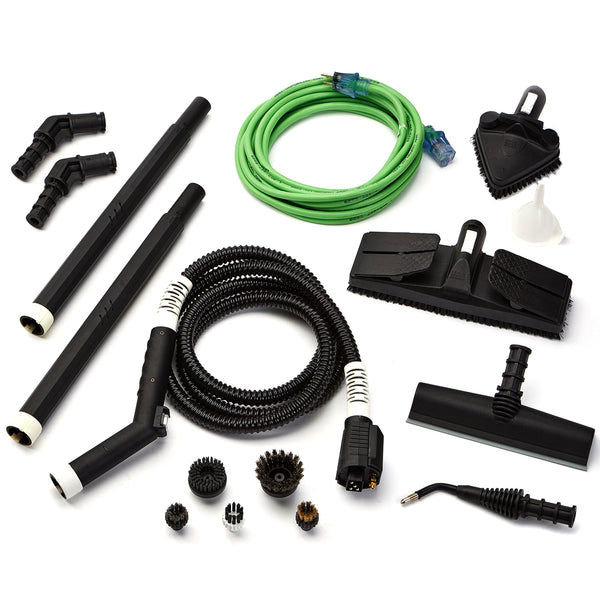 Tools included with VaporLux 5000 PRO STEAM vapor steam cleaner
